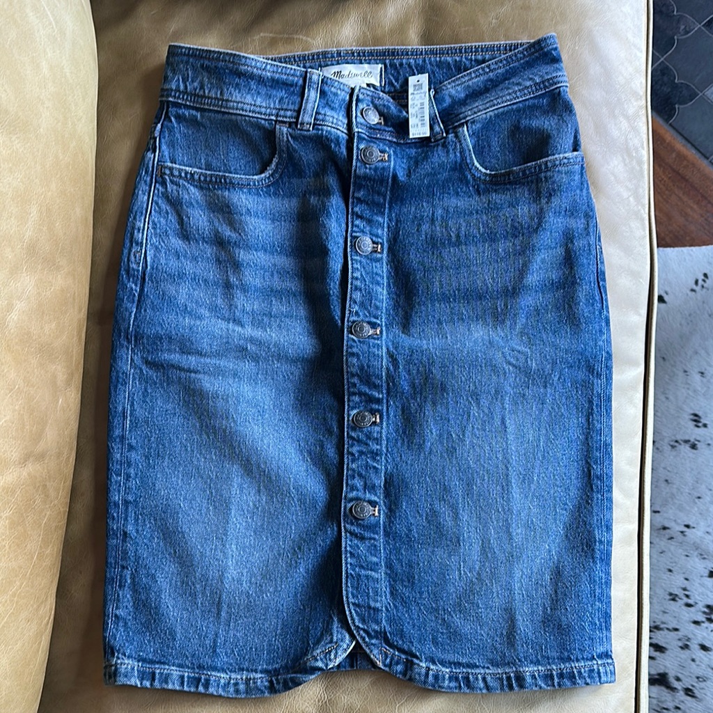 Madewell Denim Button-Front Size 26